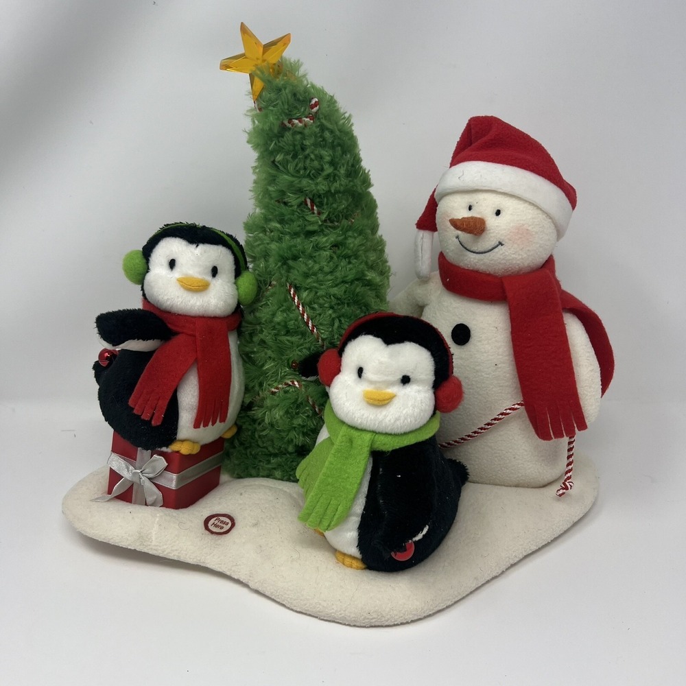 Hallmark Christmas Jingle Pals Very Merry Trio Penguins‎ Snowman Christmas Tree
